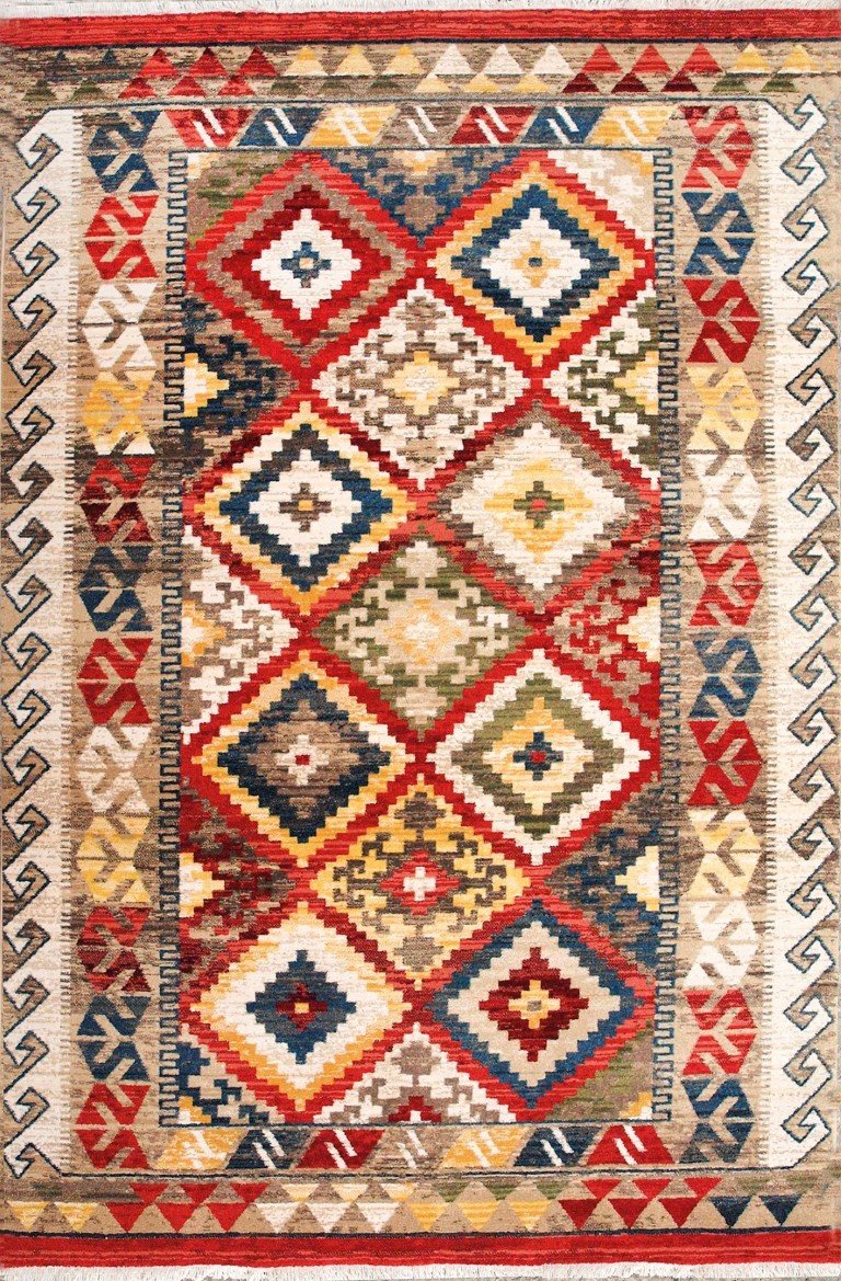 Estilo Kilim, Motivos Étnicos, Multicolor 232